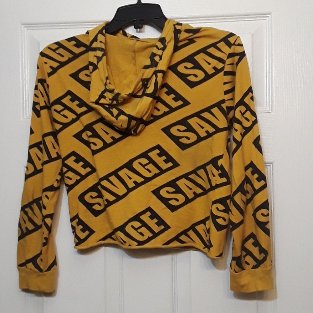 On Fire "Savage" sleeve hooded shirt No offer - Picture 2 of 3